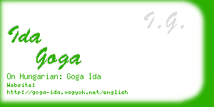 ida goga business card